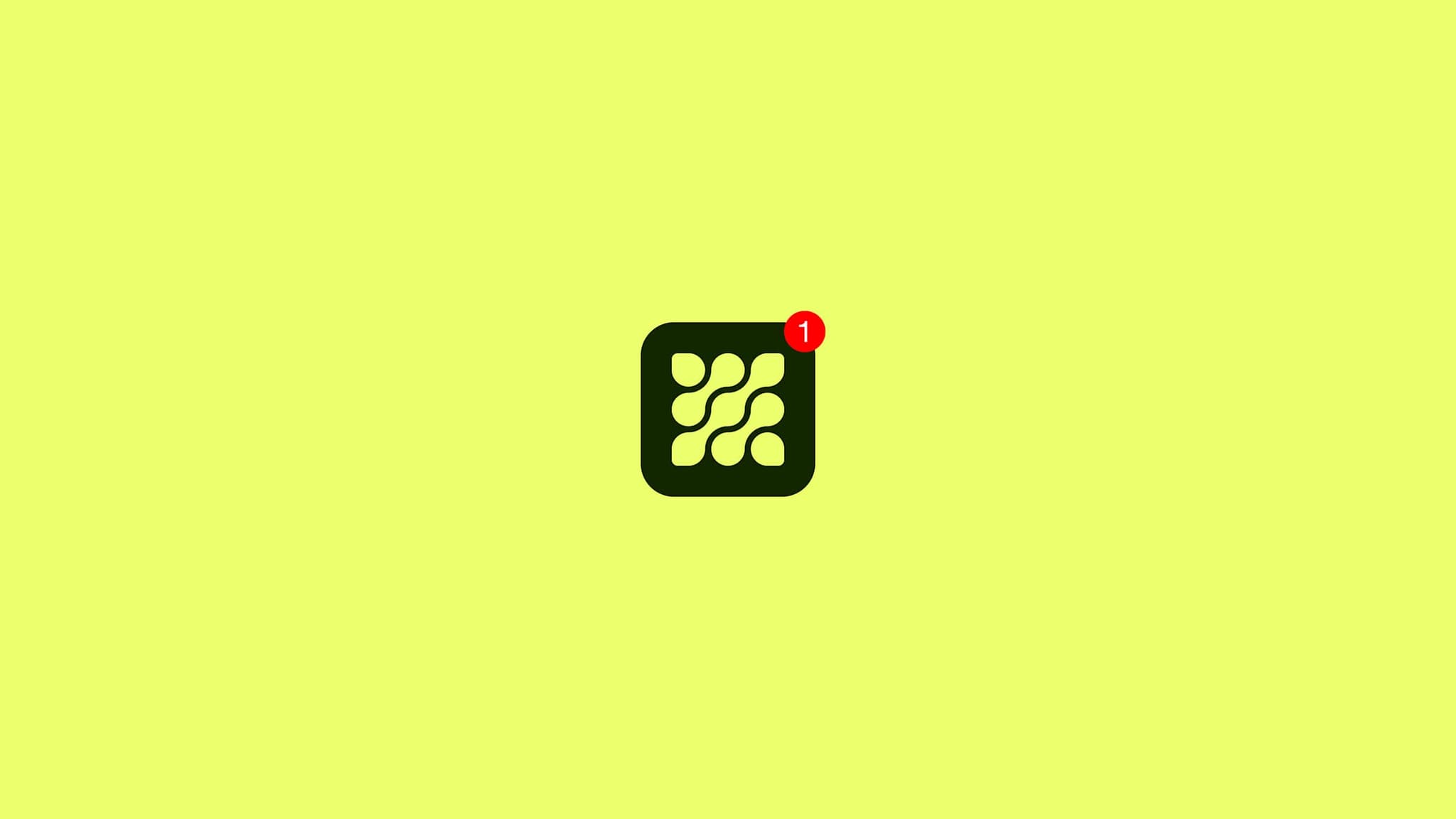 Gamlify app icon with a notification badge on lime green