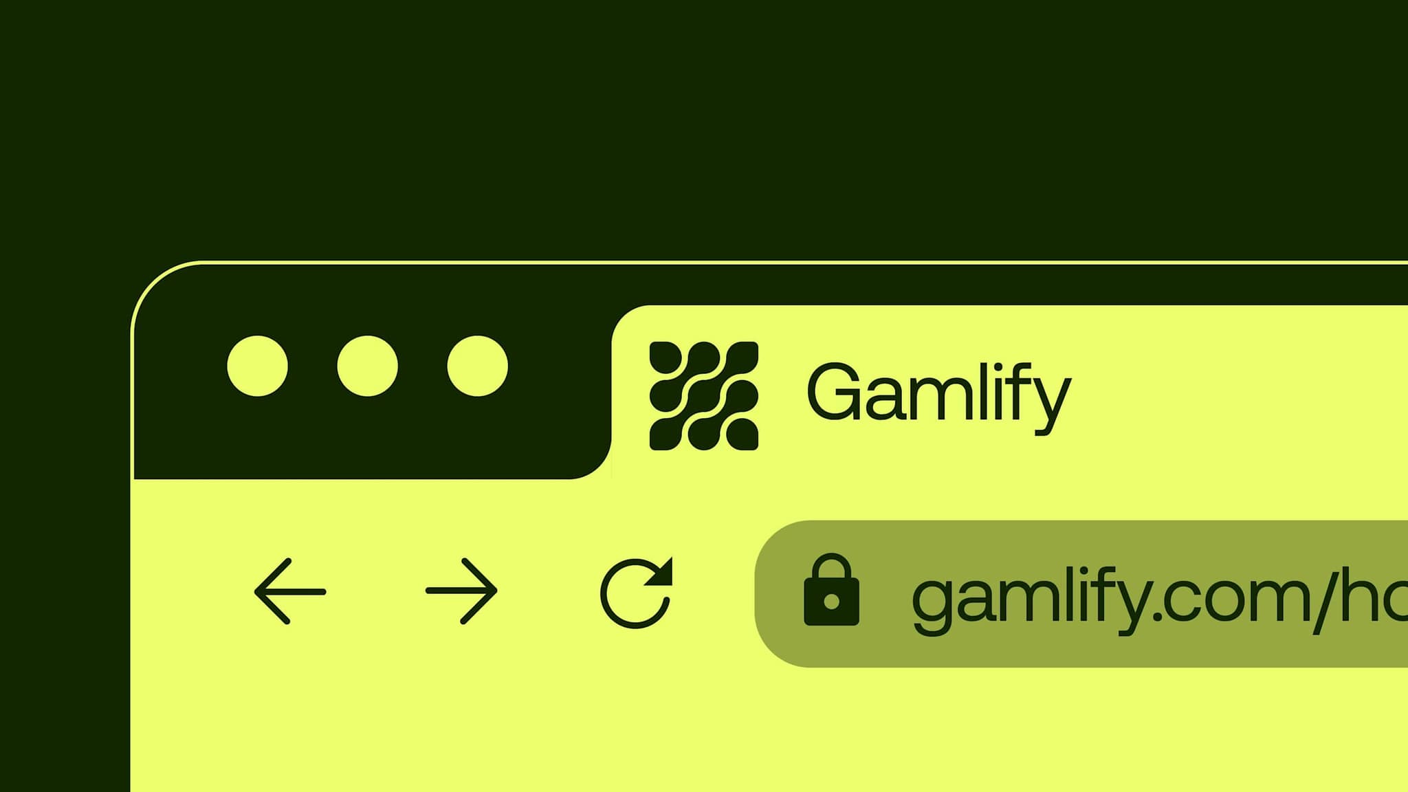 Browser tab showing the Gamlify logo and the gamlify.com address